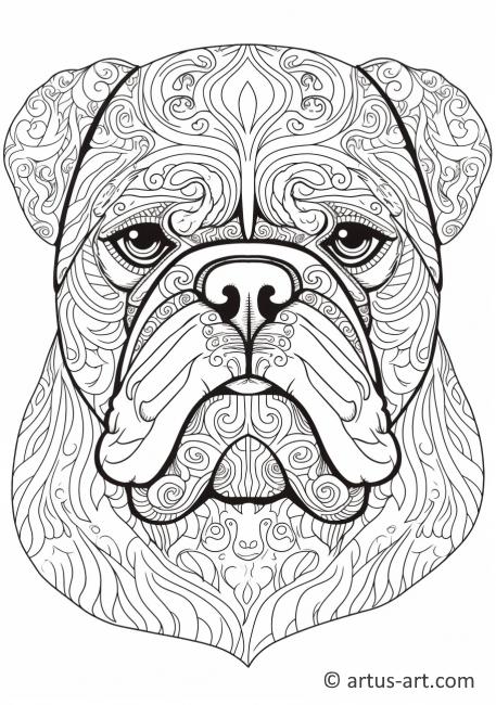 Page de coloriage Bulldog
